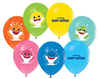 4+1 BABY SHARK PARTİ ZAMANI BASKILI PASTEL 12