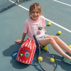 JantiFox Kırmızı Pembe Çizgili Spor ve Plaj Çantası | Tenis ve Gülenyüz 