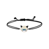 Tres Jolie Lollie Cam Kedi Bileklik Beyaz