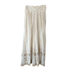 Anthropologie Beyaz Straplez İşlemeli Tulum - 36