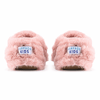 HopfrögFurry Furry Barefoot Patik Pembe Kürk