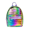 Girabrilla Puffer Metalik Sırt Çantası Rainbow