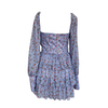 The New Arrivals Lila Çiçekli Mini Elbise - 38