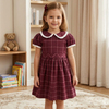 First of July Juliette Burgundy Elbise