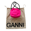 Ganni Knot Mini Sugar Plum Neon Fuşya Purse Çanta