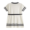 Everé Kids Navy Dash Ekru Kısa Kollu Triko Elbise