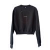 Off White Siyah Pencere Detay Sweatshirt - S