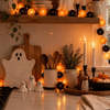 Boule de Petite Halloween Glow Turuncu & Siyah Işıklı Top