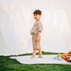 Kiraz Kids Morning Club Kruvasan Nakış Detaylı Müslin Set Kahverengi