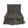 Isabel Etoile Marant Siyah Desenli Katlı Mini Etek - 36