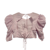 Isabel Marant Lila Balon Kol Crop Bluz - S