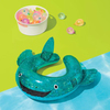 Sun Squad Split Ring-Shark Glitter Novelty Float Green Yüzme Simidi 62 cm