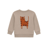 Midu & Fun  Kitty Mood Bej Sweatshirt