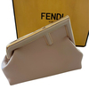 Fendi Beige Deri Medium Çanta