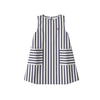 Midu & Fun Fresh Stripe Lacivert Elbise