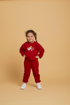 Baby Joko Kaz Nakışlı Bordo Eşofman Takımı