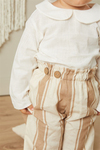 Baby Joko - Keten Bej Rengi Bebe Yaka Gömlek