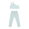 Baby Joko Mint Nakışlı Crop Takım