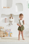 Baby Joko Unisex Bebek Haki Rengi Keten Tulum