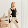 BabyBjörn 2'li Set Balance Soft Woven Jersey Üçlü Kumaş Ana Kucağı Dark Grey & Kanguru Mini Woven Black