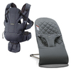 BabyBjörn 2'li Set Bliss Ana kucağı Woven & Kanguru Move Mesh Anthracite