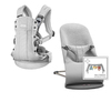 BabyBjörn 2'li Set Soft Oyuncaklı Bliss Ana Kucağı 3D Jersey Light Grey & Kanguru Harmony Mesh Silver