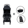 BabyBjörn Bliss Ana Kucağı Woven Black & Bumprider Connect³ Bebek Arabası Black-Black & Yan Düzenleyici Çanta
