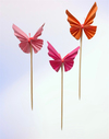 BALIN MANDALIN - PEMBE KELEBEK ORIGAMI PASTA ÜSTÜ SÜSÜ