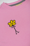 Beetle Beez Flower Man With Square Sweatshirt Pair Pink Eşofman Takımı Lime Cord