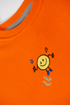 Beetle Beez Orange Smiley Sweatshirt Turuncu 