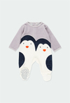 BOBOLİ - BEBEK PENGUEN KADİFE TULUM