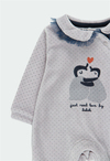 BOBOLİ - KIZ BEBEK KADİFE TULUM