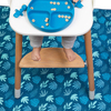 Bumkins Splat Mat Çok Amaçlı Örtü Blue Tropic