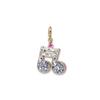 Charm It Gold Glitter Music Note Charm