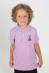 CHESS THE PURPLE FROG - Kısa Kollu Çocuk Polo Yaka T-shirt - Lila