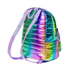 Girabrilla Puffer Metalik Sırt Çantası Rainbow