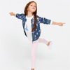 DANCING BALLERINAS NAVY BOMBER CEKET