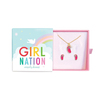 Girl Nation Cyrstal Flip Flop Kolye & Küpe Set
