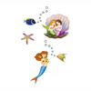 Djeco Çıkartmalar Mermaids