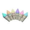 Etoilee Mini Cone Ice Cream 6'lı Fosforlu Kalem