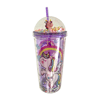 Etoilee Purple Rainbow Unicorn Simli Pipetli Suluk