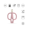 Matchstick Monkey Silikon Diş Kaşıyıcı Monkey Pembe