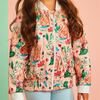 FANCY CHEETAH SALMON BOMBER CEKET
