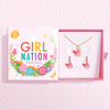 Girl Nation Butterfly Dreams Kolye & Küpe Set