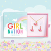Girl Nation Butterfly Dreams Kolye & Küpe Set