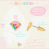 Girl Nation Cutie Studs Princess Jewel Küpe