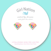 Girl Nation Cutie Studs Princess Jewel Küpe