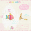 Girl Nation Cutie Studs Rainbow Fish Küpe