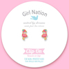 Girl Nation Fantastic Flamingo Klipsli Küpe
