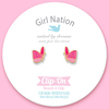 Girl Nation Glitter Butterfly Klipsli Küpe